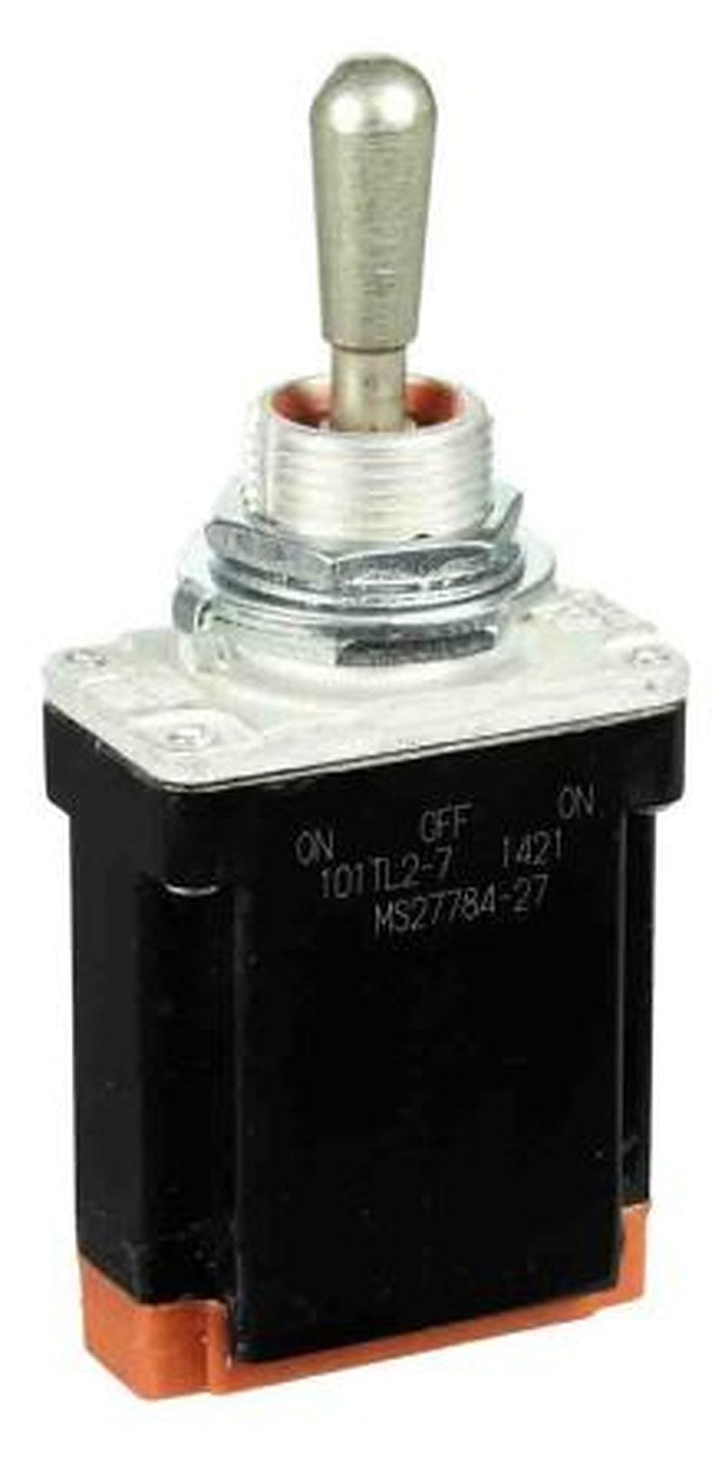 Honeywell Toggle Switch, Bushing Mount, On-Off-On, SPDT, Wire Terminal, 28 V dc, 125 V ac