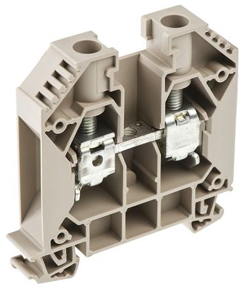 Weidmüller 1020400000 WDU Series Feed Through Terminal Block Brown, 16mm², 1-Level, Screw, ATEX