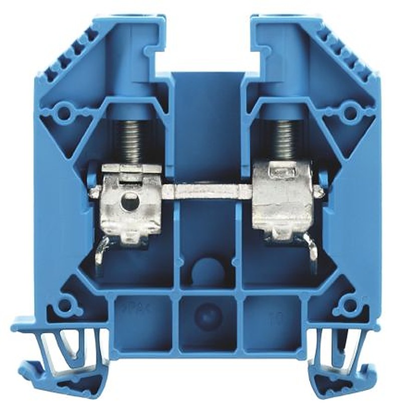 Weidmüller 1020480000 W Series Feed Through Terminal Block Blue, 25mm², 1-Level, Screw, IECEx/ATEX