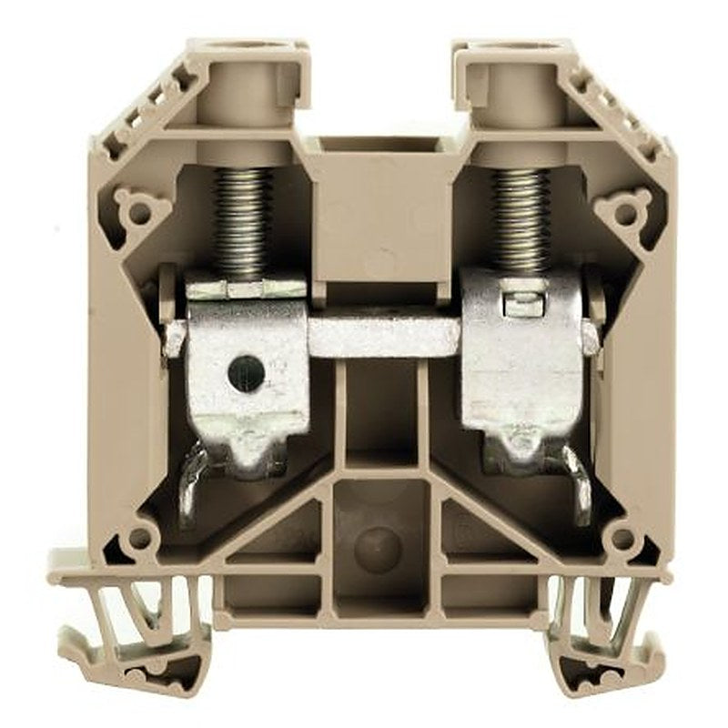 Weidmüller 1020600000 WDU Series Feed Through Terminal Block Dark Beige, 35mm², 1-Level, Screw, ATEX, IECEx