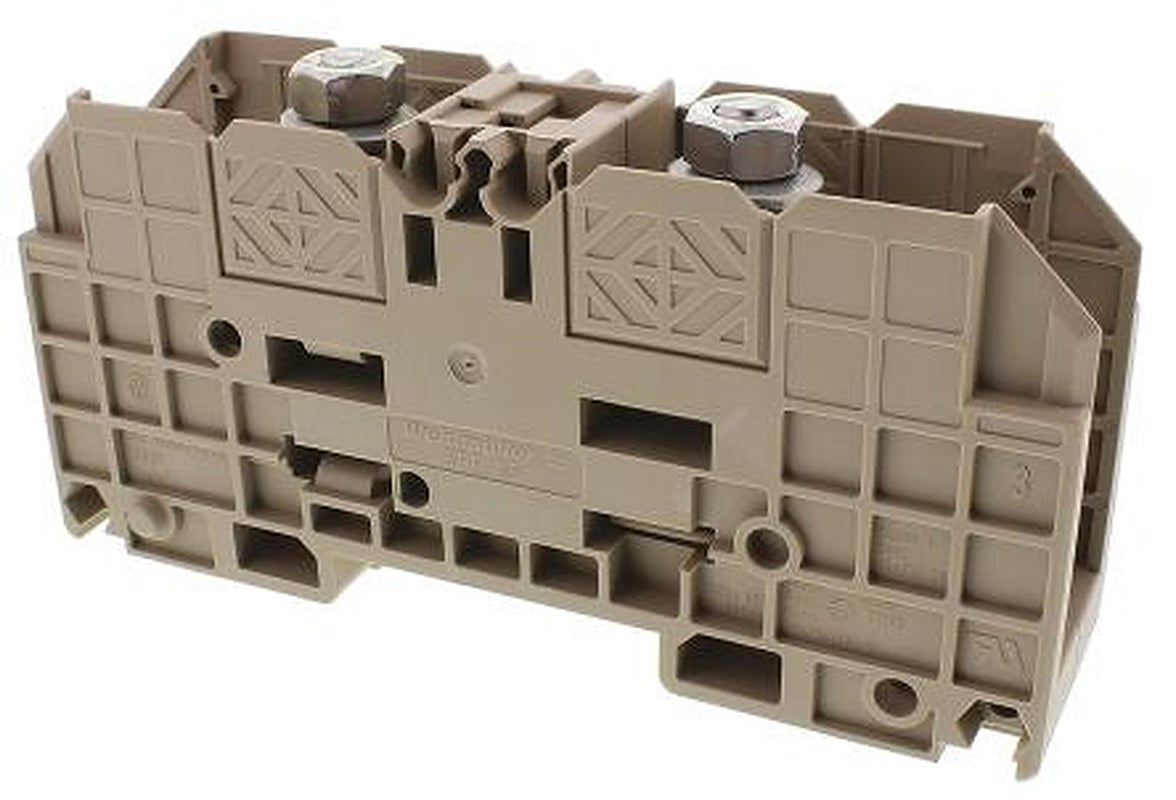 Weidmüller 1028300000 WFF Series Stud Terminal Brown, 35mm², 1-Level, Bolt