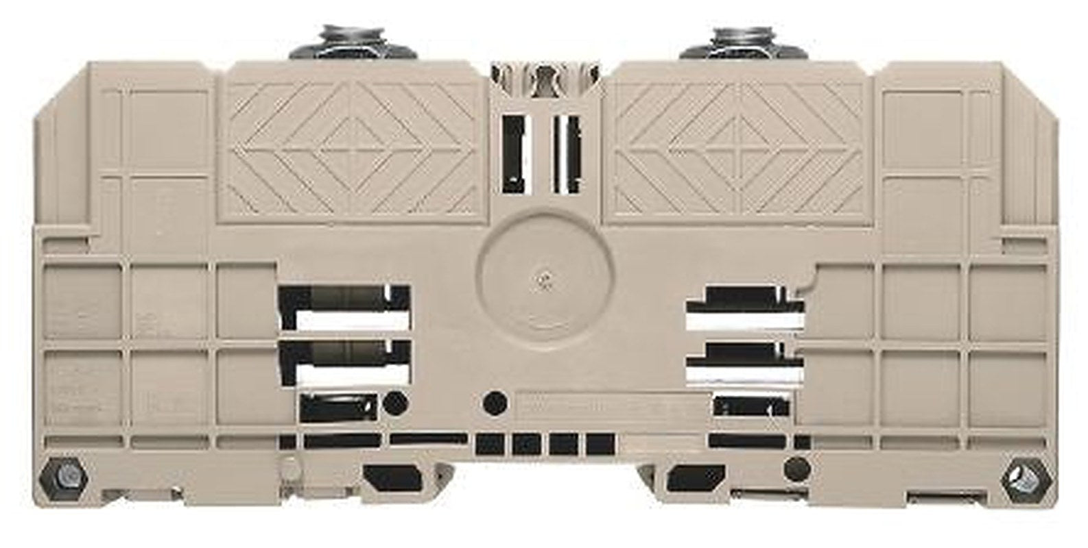 Weidmüller 1028600000 WFF Series DIN Rail Terminal Block Dark Beige, 10mm², 240 mm², 1-Level, Bolt, IECEx/ATEX