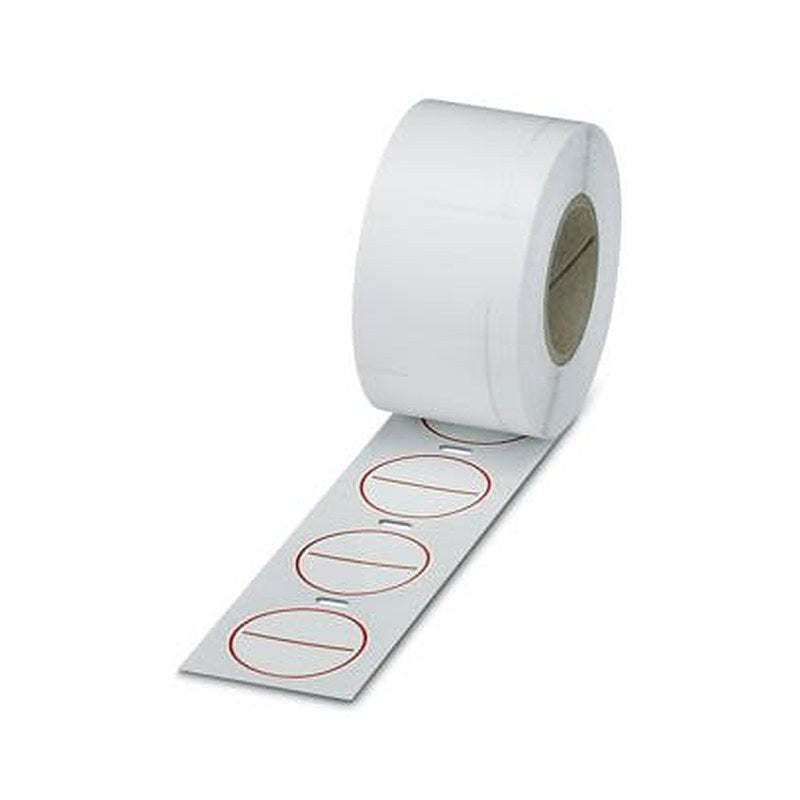 Phoenix Contact White Red Print Label Roll, 39 mm Width, 500 Per Roll Qty