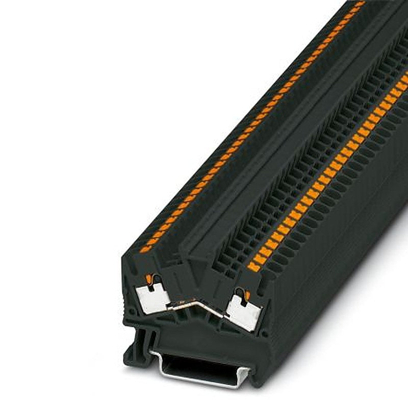 Phoenix Contact 1037082 PTS 2.5 BK Series Feed Through Terminal Block Black, 0.14mm², 4 mm², 1-Level, Push-in,