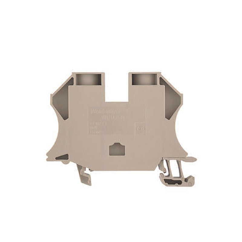 Weidmüller 1040400000 WDU Series Feed Through Terminal Block Dark Beige, 35mm², 1-Level, Screw, IECEx/ATEX