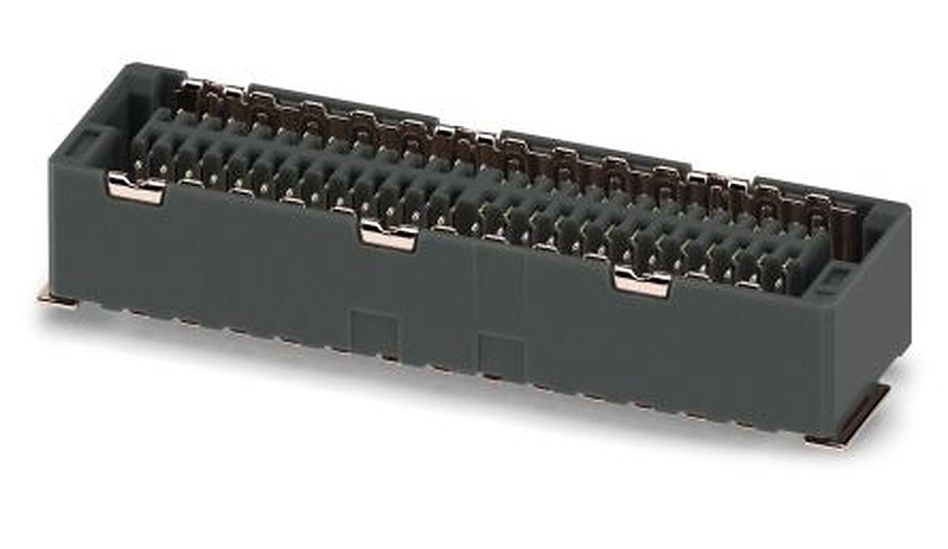 Phoenix Contact FP 0 8/ 52-FV-SH 4 85 Series Vertical Edge Connector Female, Surface, 52-Contacts, 0.8 mm Pitch, 2 Row