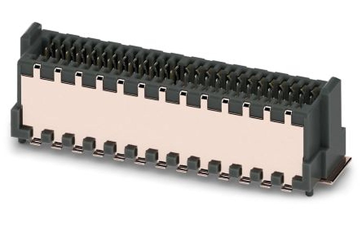 Phoenix Contact FP 0.8/52-MV-SH Series Vertical Surface PCB Header, 52 Contact(s), 0.8 mm Pitch, 2 Row, Shrouded