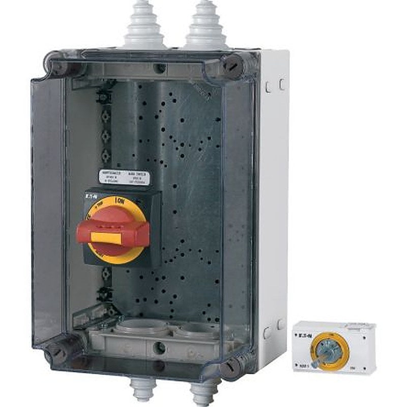 Eaton xEnergy Safety Ci Series Yellow, Red Plastic General Purpose Enclosure, IP65, IK10, IK08 375 mm, 225 mm, 250 mm