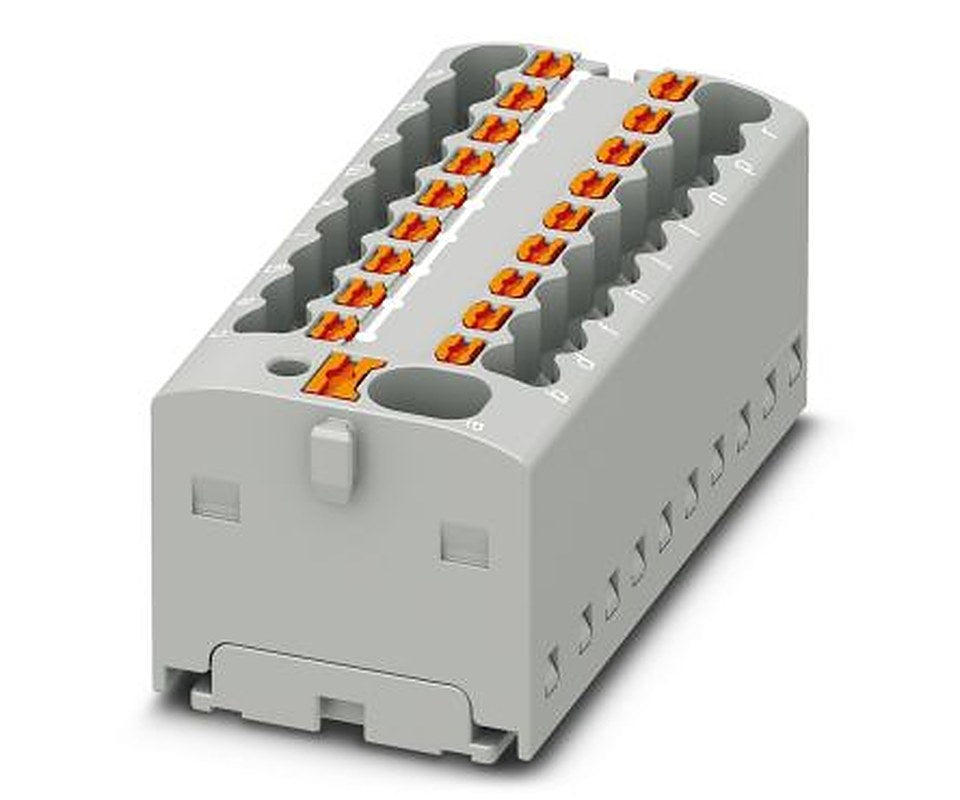 Phoenix Contact Distribution Block, 19 Way, 450V, 17.5A, Blue