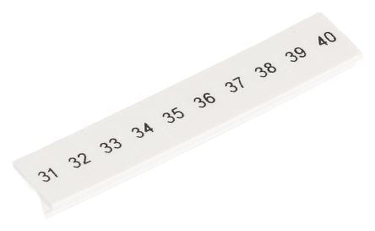 Phoenix Contact, ZB5.LGS :31 -40 Polyamide Zack Marker Strip for use with Terminal Block