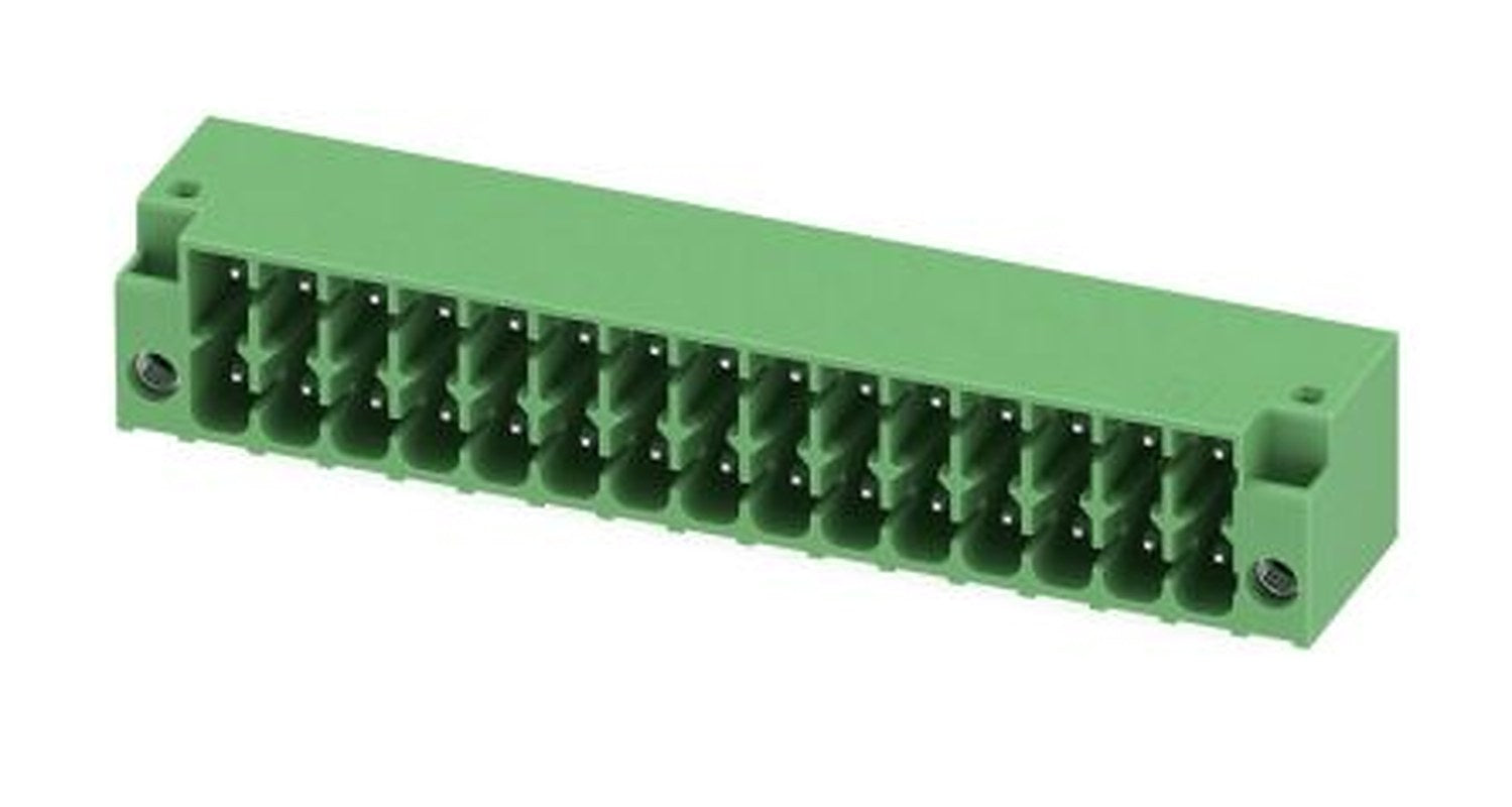 Phoenix Contact DMC1.5 Series Pluggable Terminal Block, 15-Contact, 3.5 mm Pitch, 2 Row, 1053878