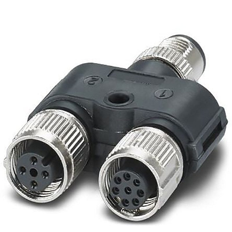 Phoenix Contact Straight Circular Connector Adapter 8 M12 Male 8 M12