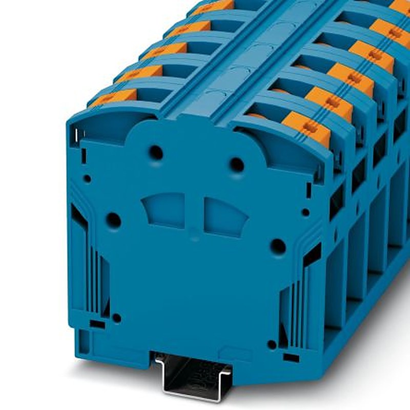 Phoenix Contact 1054723 PTPOWER 185 BU Series Component Terminal Block Blue, 185mm², 1-Level, Screw
