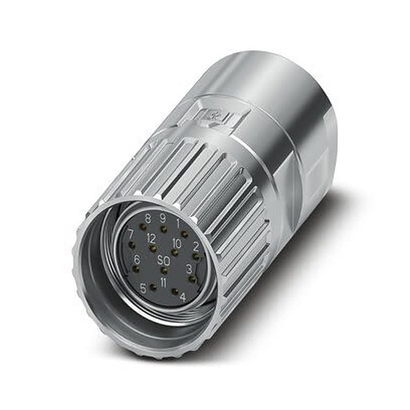 Phoenix Contact Connector, 12 Contacts, Cable, M23 Connector, Socket, Female, IP66, IP68, IP69K, M23 PRO Series