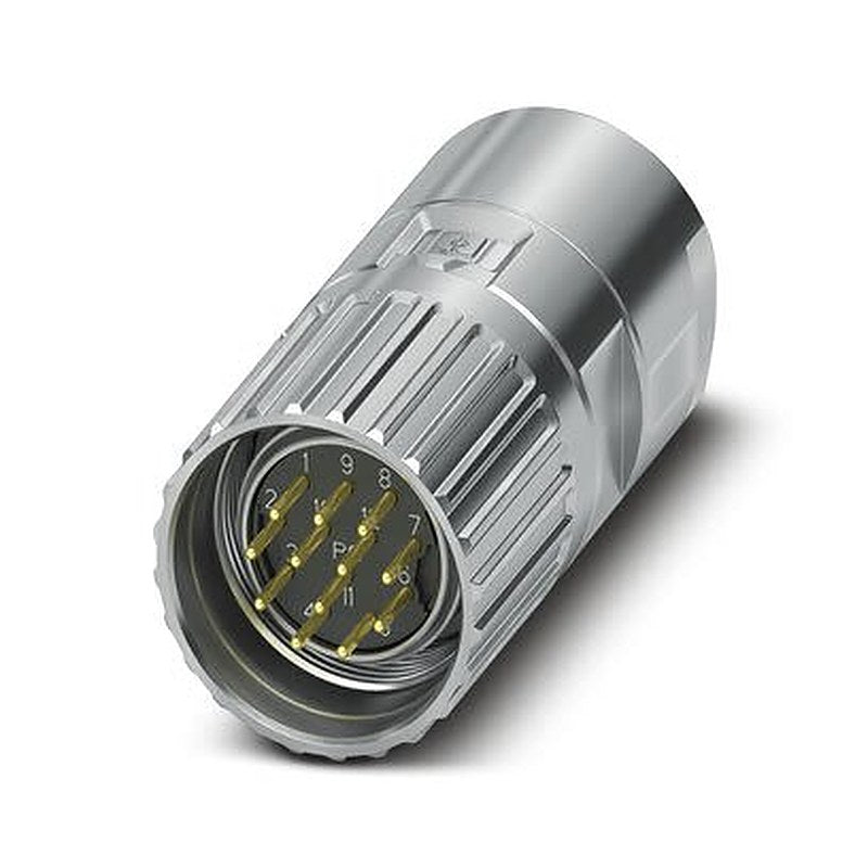Phoenix Contact Connector, 12 Contacts, Cable, M23 Connector, Plug, Male, IP66, IP68, IP69K, M23 PRO Series