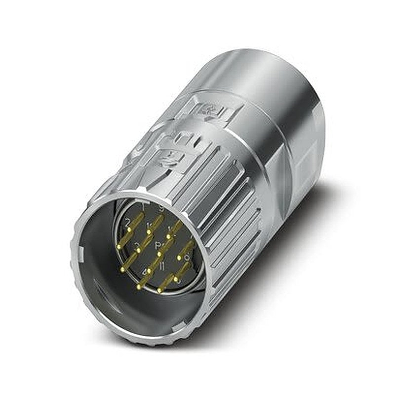 Phoenix Contact Connector, 12 Contacts, Cable, M23 Connector, Plug, Male, IP66, IP68, IP69K, M23 PRO Series