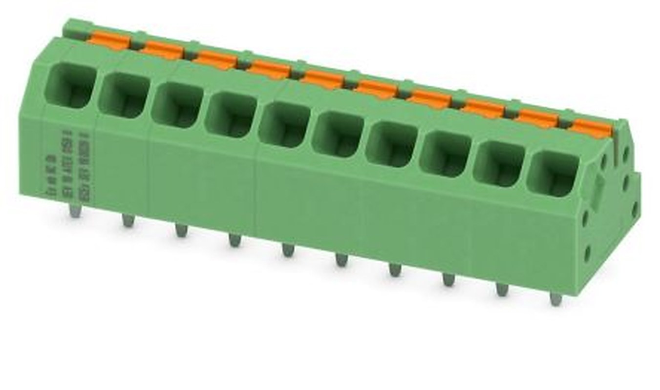 Phoenix Contact SPTAF Series Straight PCB Terminal Block, 10 Contact(s), 3.5 mm Pitch, 1 Row