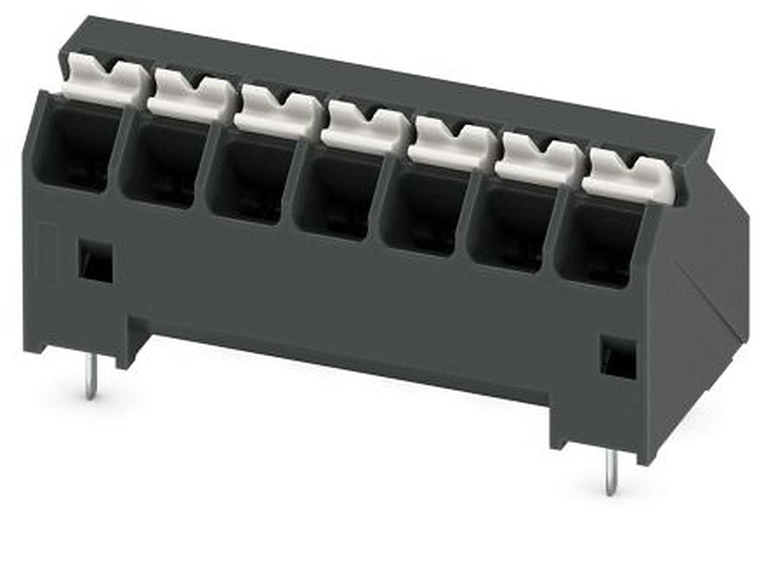 Phoenix Contact SPTA-THR Series 45° PCB Terminal Block, 7 Contact(s), 3.81 mm Pitch, 1 Row