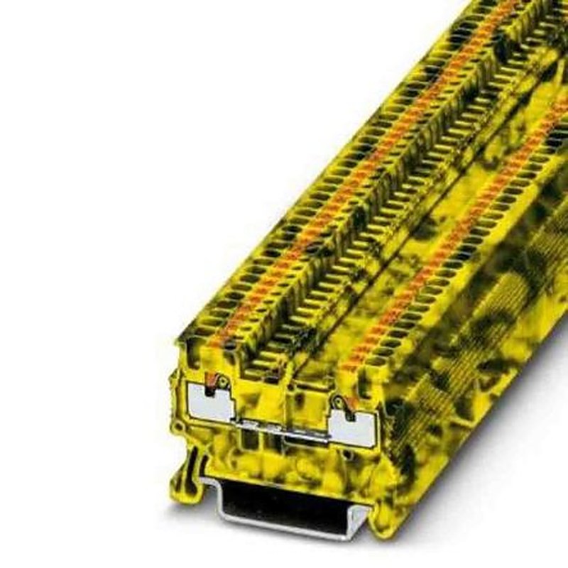 Phoenix Contact 1077075 Feed Through Terminal Block Yellow, Black, 0.14mm², 1.5 mm², 1-Level, Push-in, IECEx/ATEX