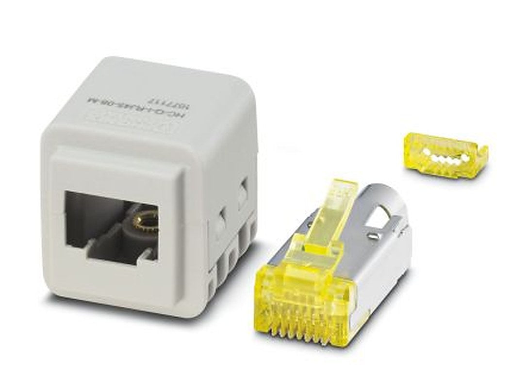 Phoenix Contact HC-Q-I-RJ45-08-M Series Heavy Duty Power Connector Insert, 1 Row, 1077117