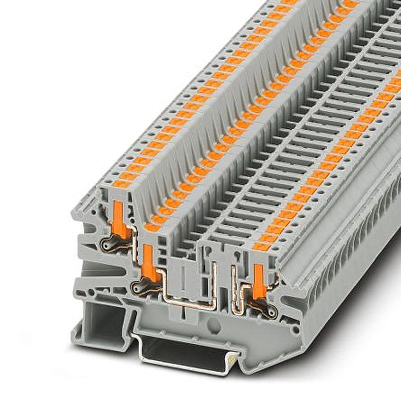 Phoenix Contact 1079069 PTV Series Disconnect Terminal Block Grey, 0.14mm², 4 mm², 1-Level, Push-in