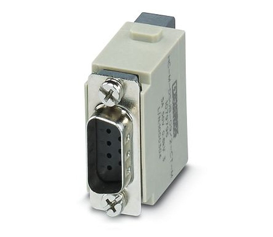 Phoenix Contact Heavy Duty Power Connector Module, 5A, HC-M-DSUB Series Female, 9 Contacts