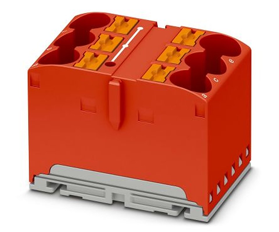 Phoenix Contact VIP Series Distribution Block, 6-Way, 57A