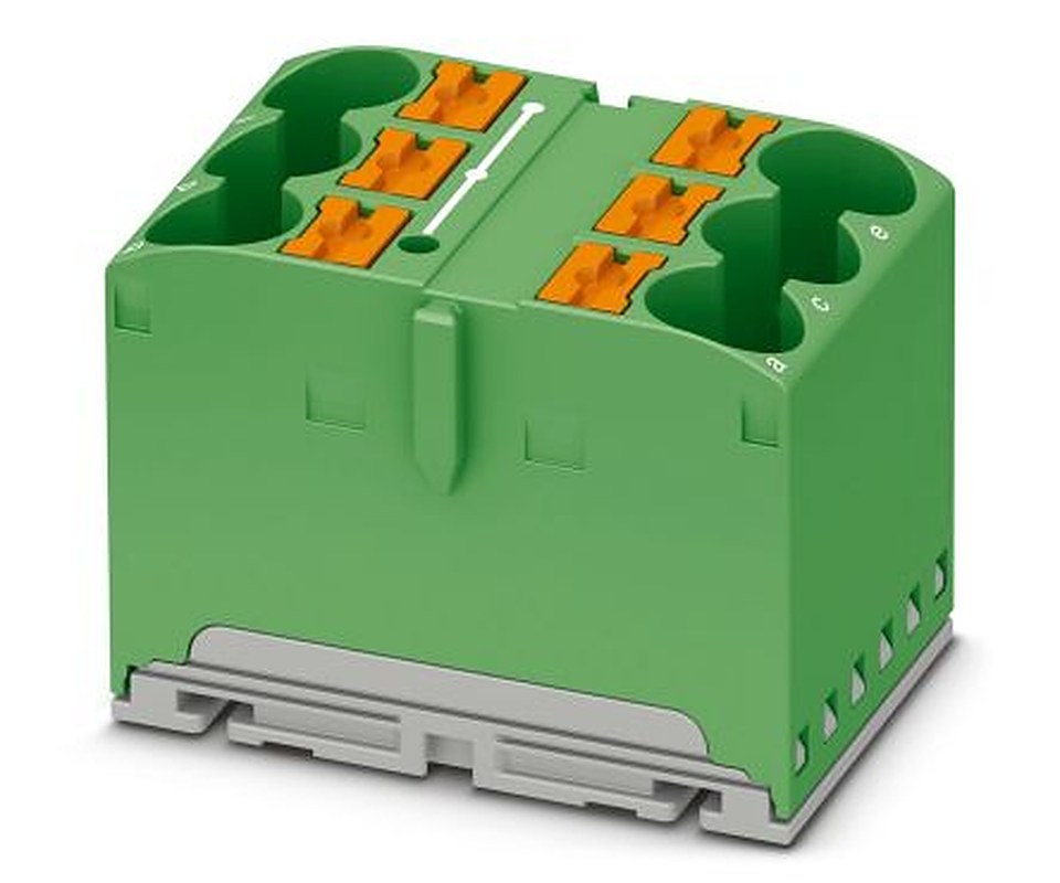 Phoenix Contact VIP Series Distribution Block, 6-Way, 57A