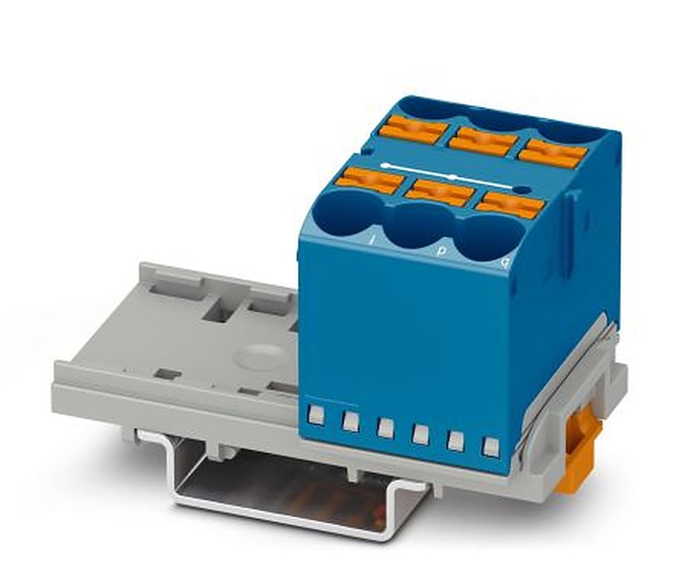 Phoenix Contact VIP Series Distribution Block, 6-Way, 90A