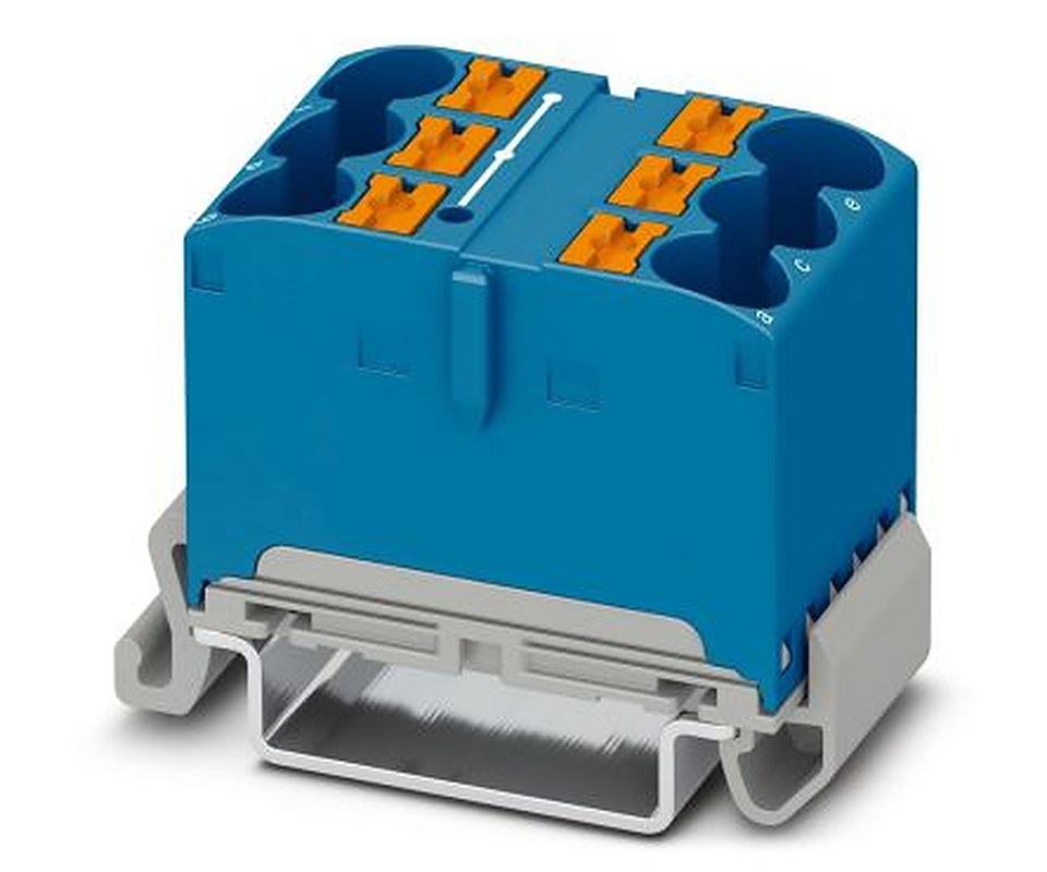 Phoenix Contact VIP Series Distribution Block, 6-Way, 90A