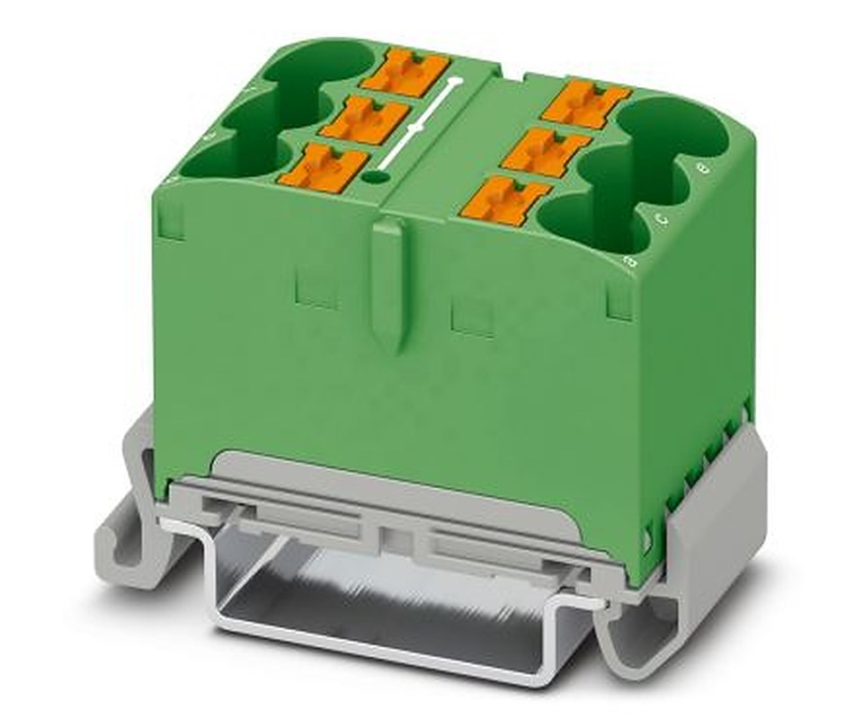 Phoenix Contact VIP Series Distribution Block, 6-Way, 90A