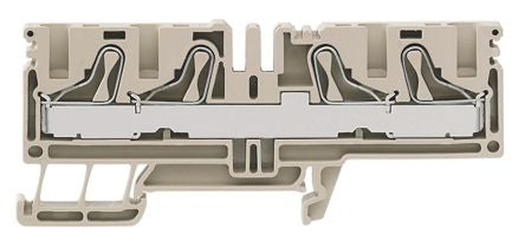 Weidmüller 1083040000 P Series Feed Through Terminal Block Dark Beige, 10mm², 1-Level, Push-in