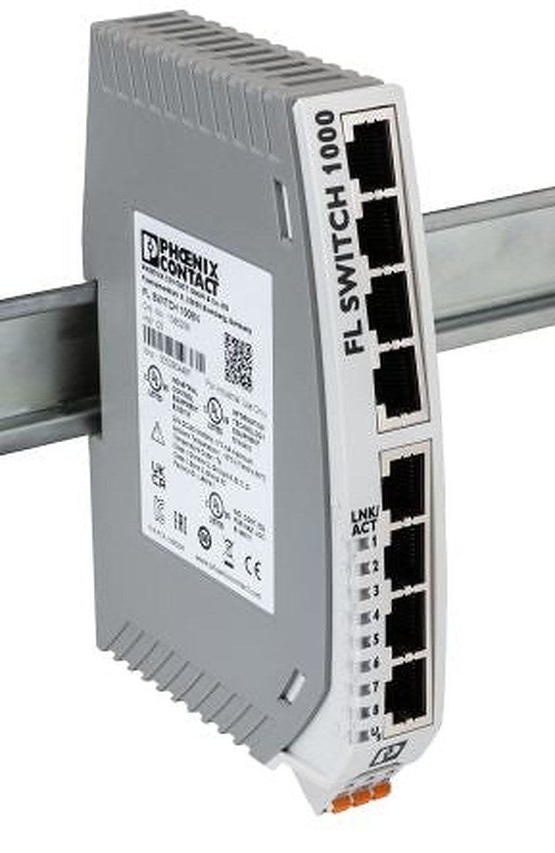 Phoenix Contact Unmanaged 8 Port Ethernet Switch Power Over Ethernet