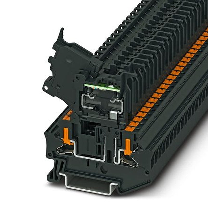 Phoenix Contact 1088745 PTV Series Fuse Modular Terminal Block Black, 0.2mm², 6 mm², 1-Level Fused, Push-in