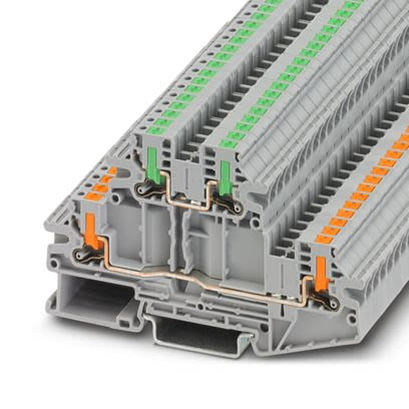 Phoenix Contact 1088773 Double Level Terminal Block Grey, 0.14mm², 4 mm², 2-Level, Push-in