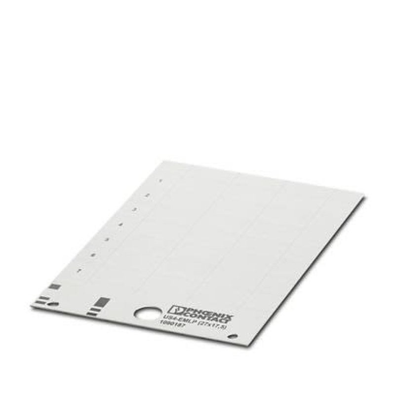 Phoenix Contact White on White Cable Labels, 17.5 mm Length, 27 mm Width, 17.5 mm Label Length, 27 mm Label Width
