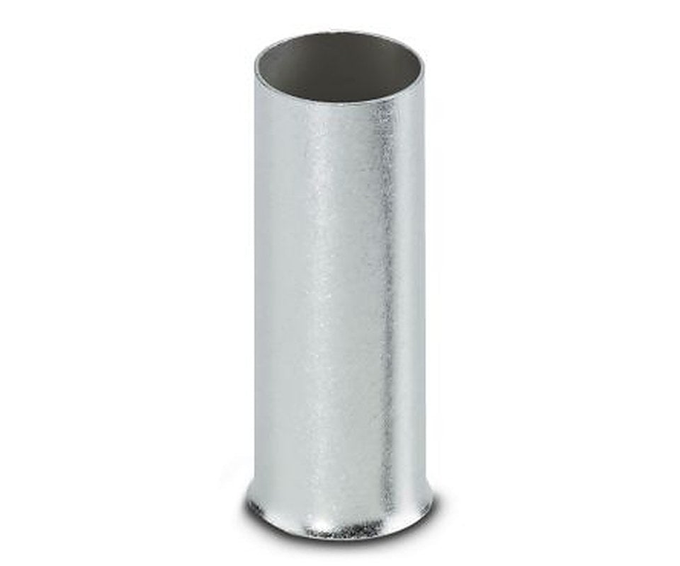 Phoenix Contact, A 120 -40 Bootlace Ferrule, 40 mm Pin Length, 17.7 mm Pin Diameter, Silver to 4 AWG Wire Size