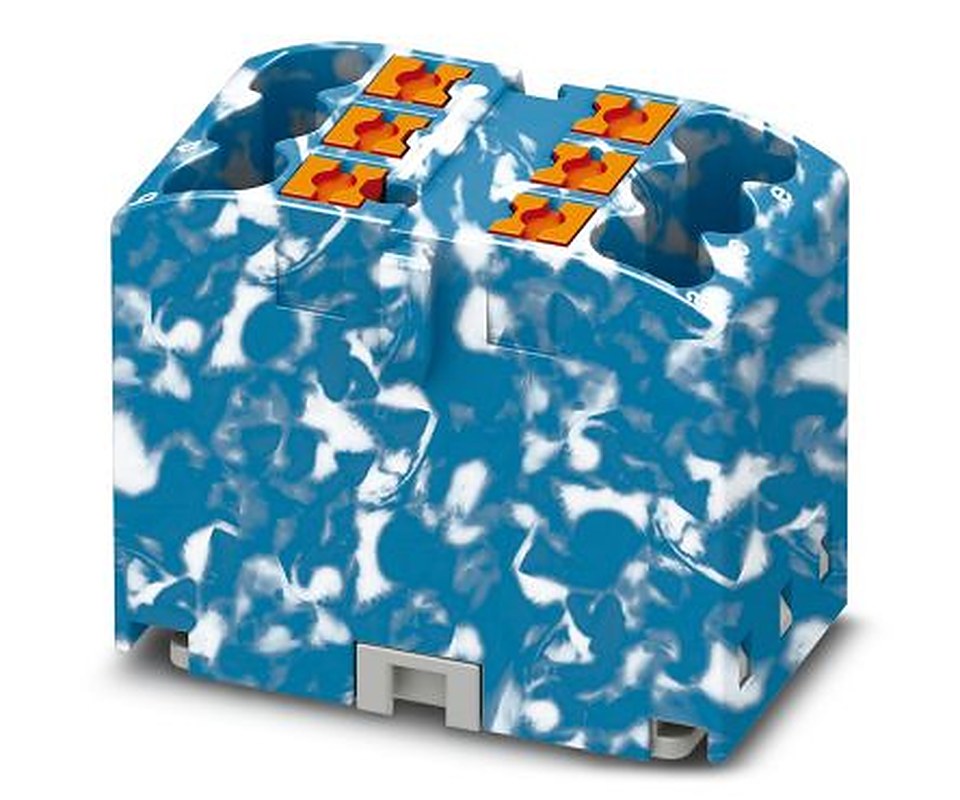 Phoenix Contact Distribution Block, 450V, 24A, Blue, White