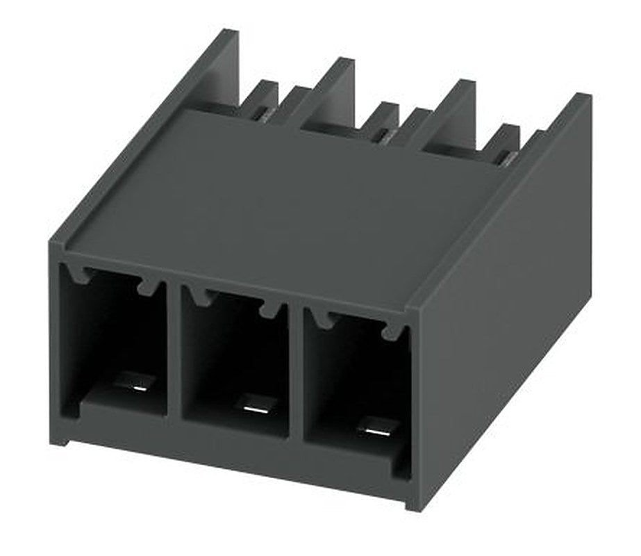 Phoenix Contact PC 6/-G Series Pluggable Terminal Block, 3-Contact, 7.62 mm Pitch, 1 Row, 1097711