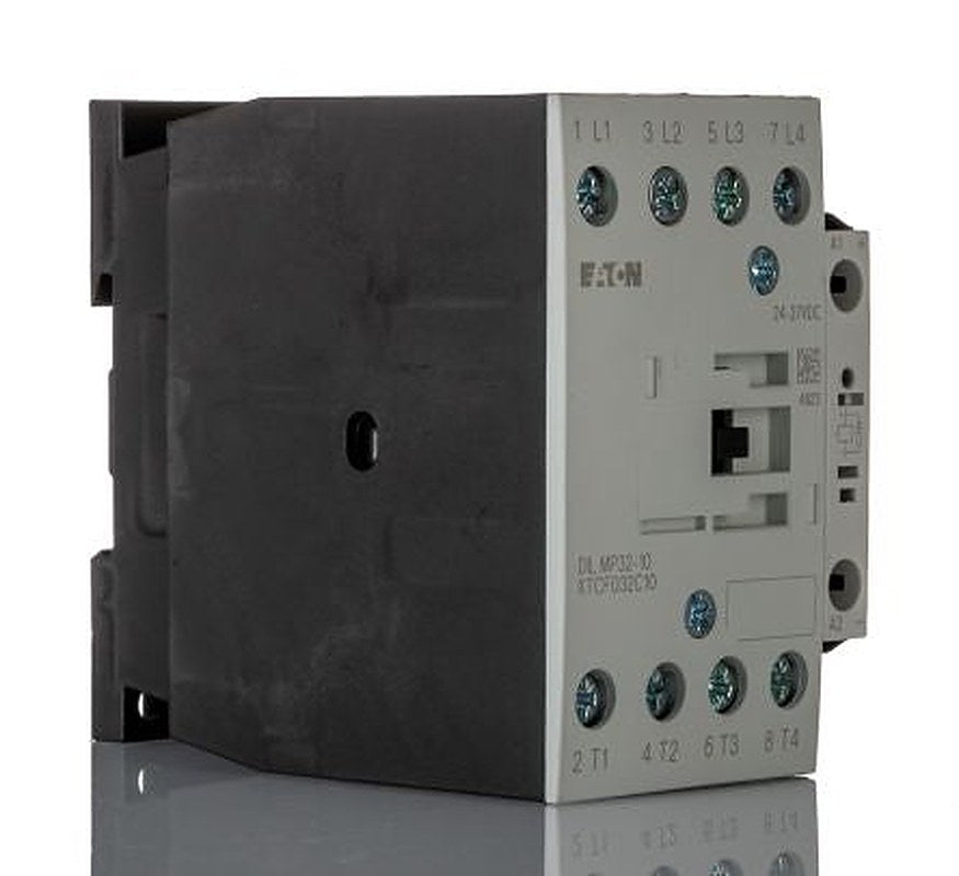 Eaton DILM Contactor, 24V dc Coil, 4-Pole, 32 A, 7.5 kW 24V dc, 4 NO, 400V ac