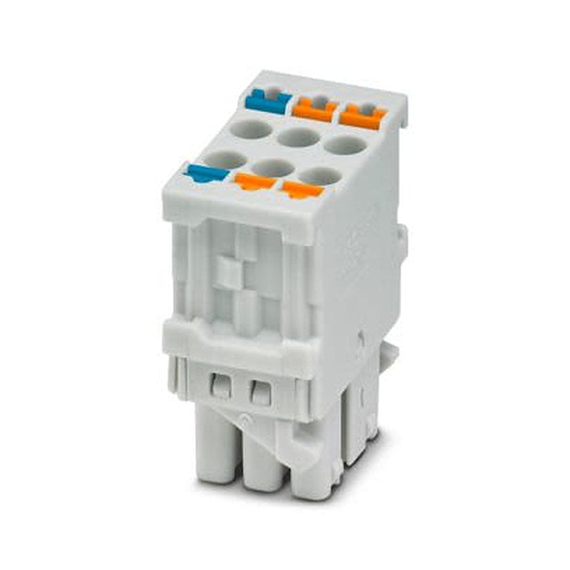 Phoenix Contact PCB Terminal Block, 6-Contact, 3.45 mm Pitch, Push-in, 2 Row Push-in Spring
