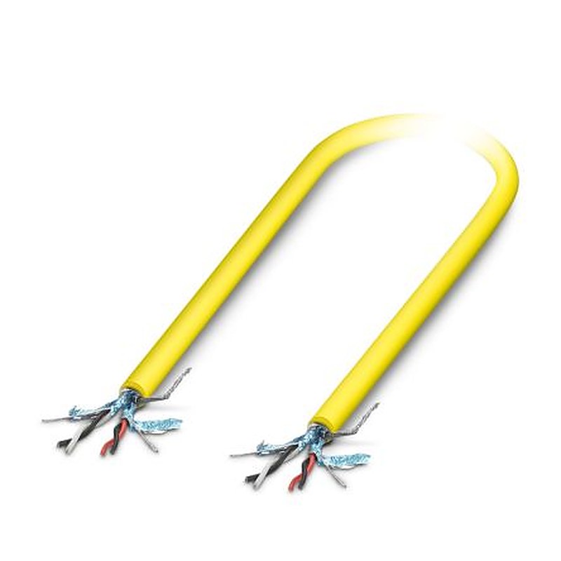 Phoenix Contact, 8.7 mm 4 Core Power Cable, Yellow Polyvinyl Chloride 60 °C