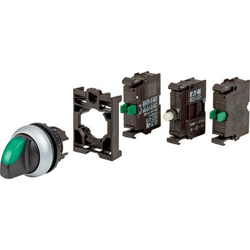 Eaton Toggle Selector Switch - (2 NO) 22.5 mm Cutout Diameter Illuminated 3 Positions