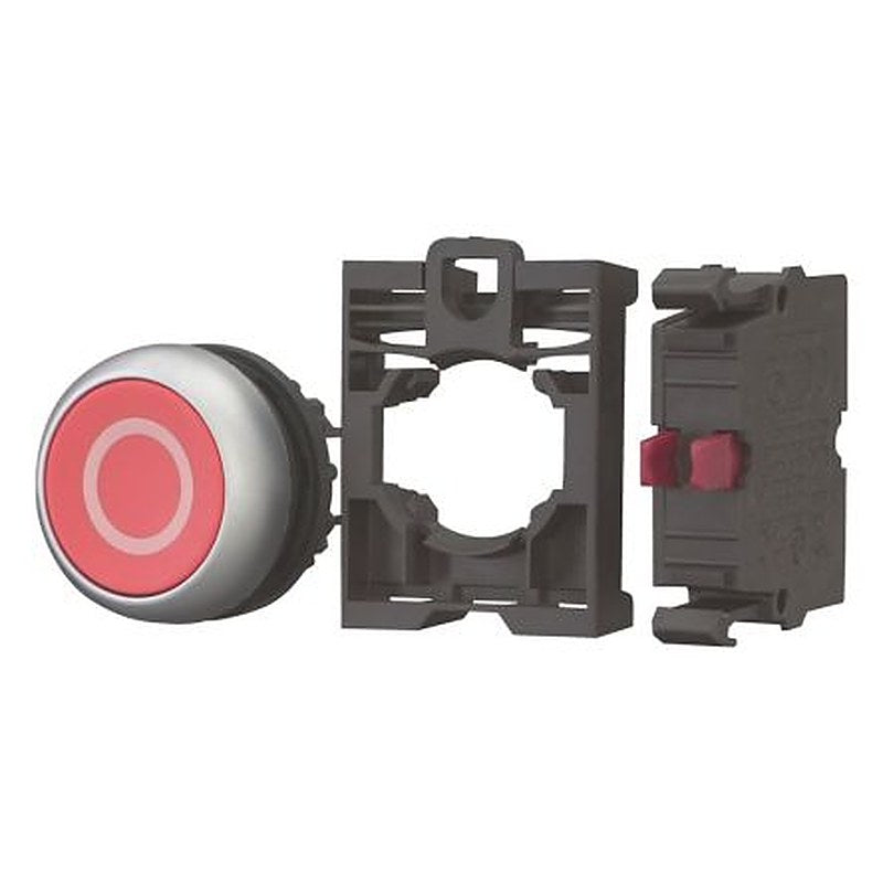 Eaton M22 Series Push Button Switch, 50 mm Cutout Red, 1 NC, IP67