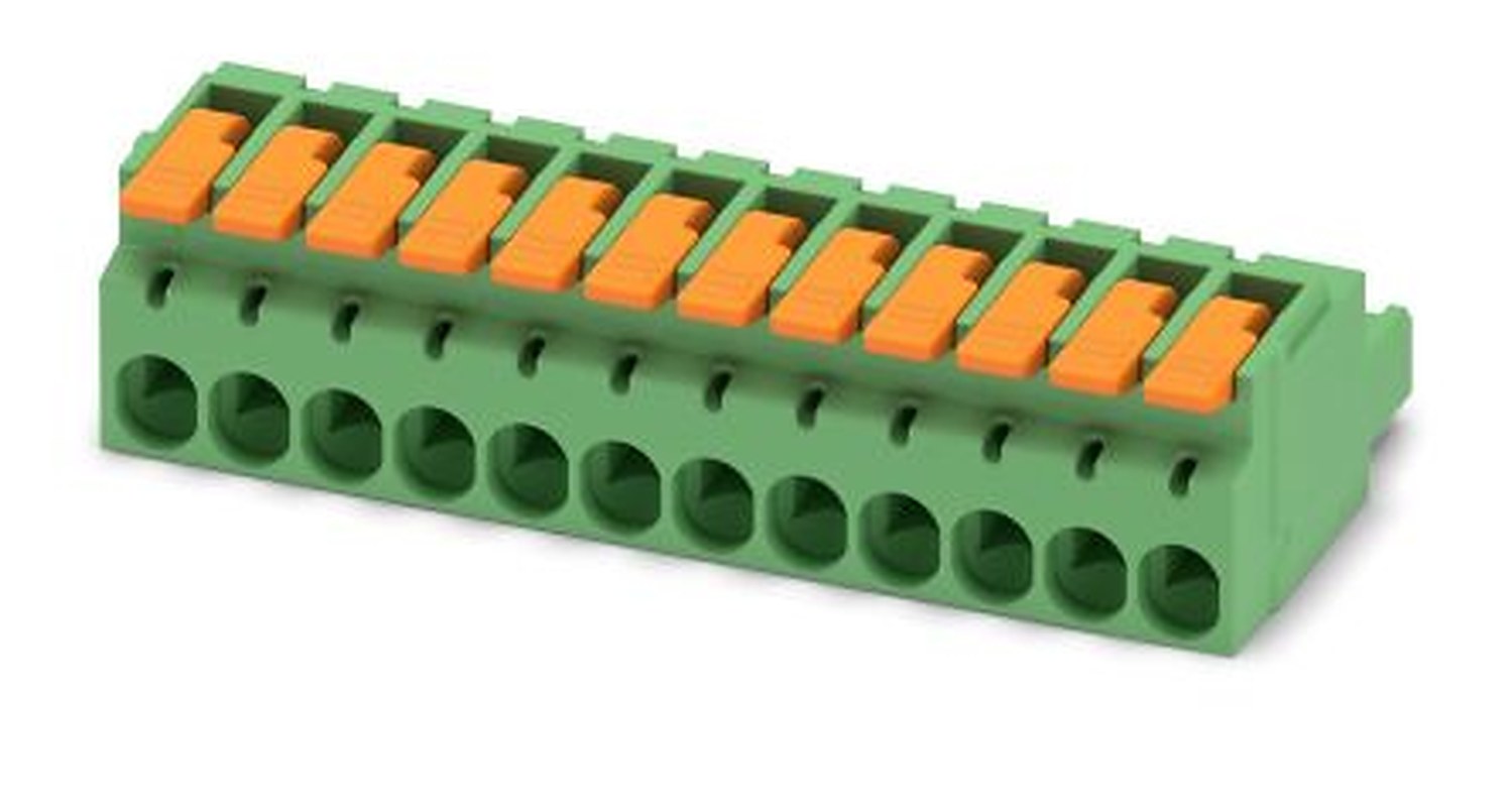 Phoenix Contact Pluggable Terminal Block, 12-Contact, 5.08 mm Pitch, 1 Row, 1110595