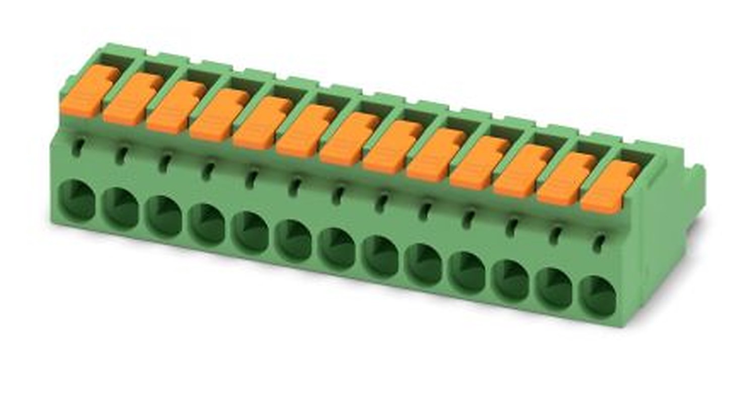Phoenix Contact Pluggable Terminal Block, 13-Contact, 5.08 mm Pitch, 1 Row, 1110596