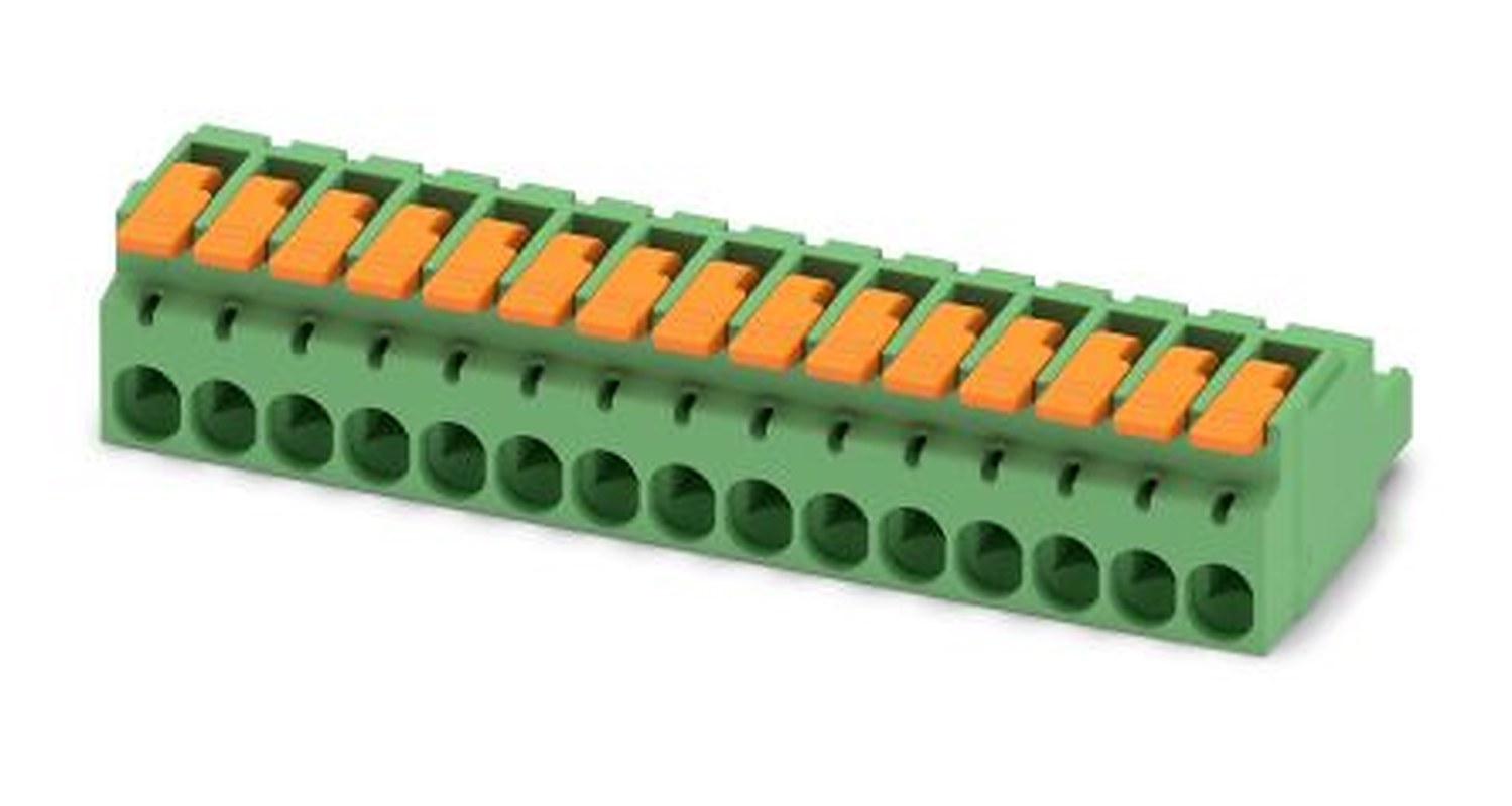 Phoenix Contact Pluggable Terminal Block, 12-Contact, 5.08 mm Pitch, 1 Row, 1110599