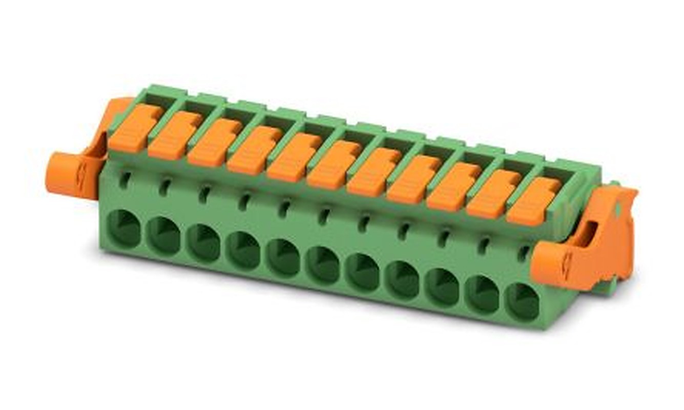 Phoenix Contact Pluggable Terminal Block, 11-Contact, 5.08 mm Pitch, 1 Row, 1110616