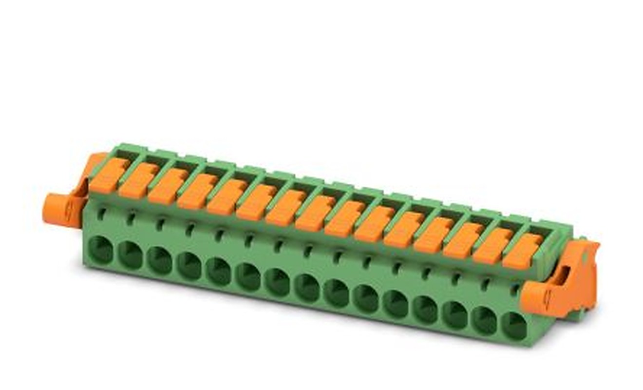 Phoenix Contact Pluggable Terminal Block, 15-Contact, 5.08 mm Pitch, 1 Row, 1110621