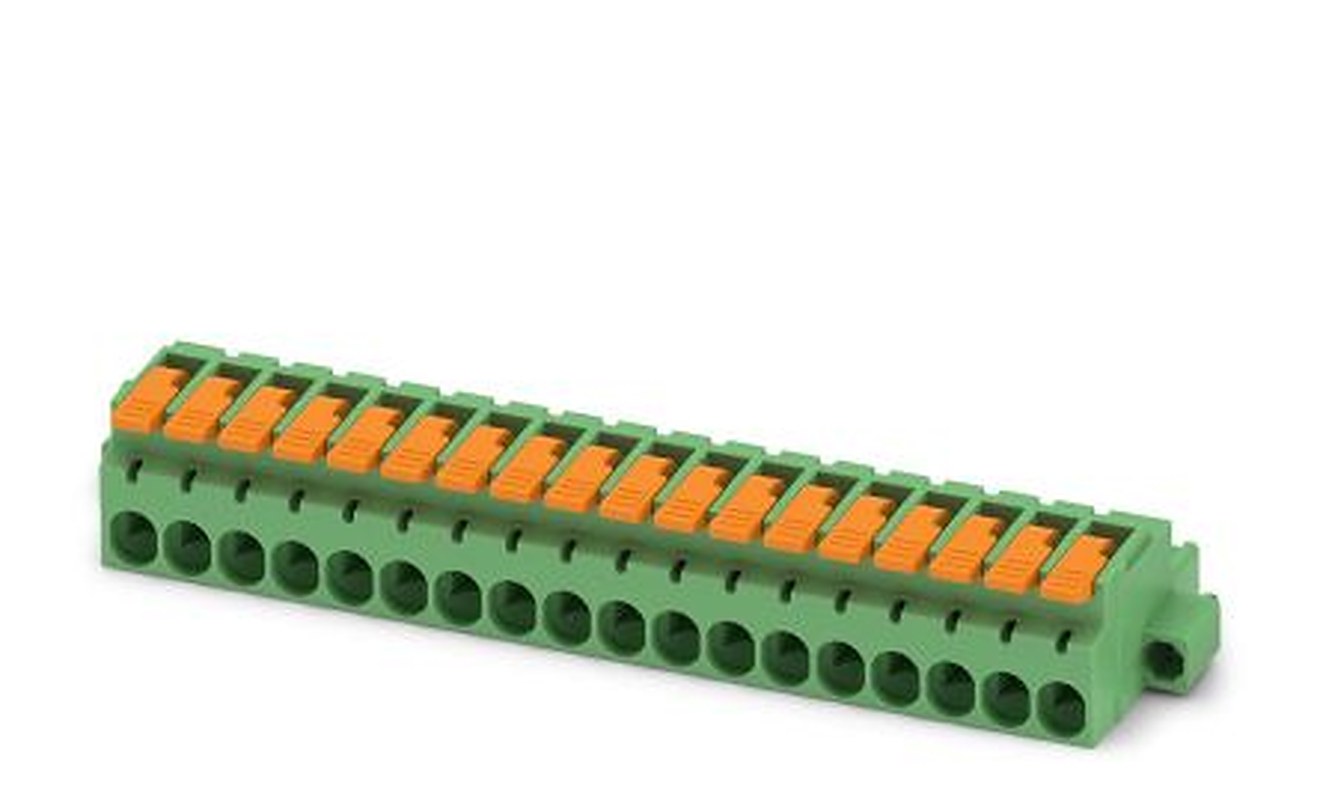 Phoenix Contact Pluggable Terminal Block, 18-Contact, 5.08 mm Pitch, 1 Row, 1110647
